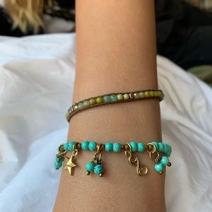 Blue bracelet w charms